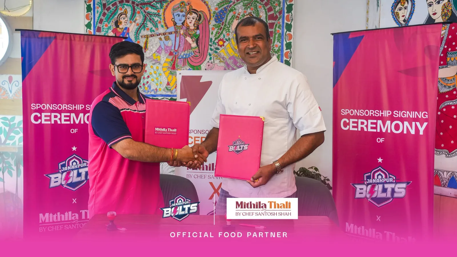 Rooted in Mithila. Fuelled for Every Match. Mithila Thali x Janakpur Bolts