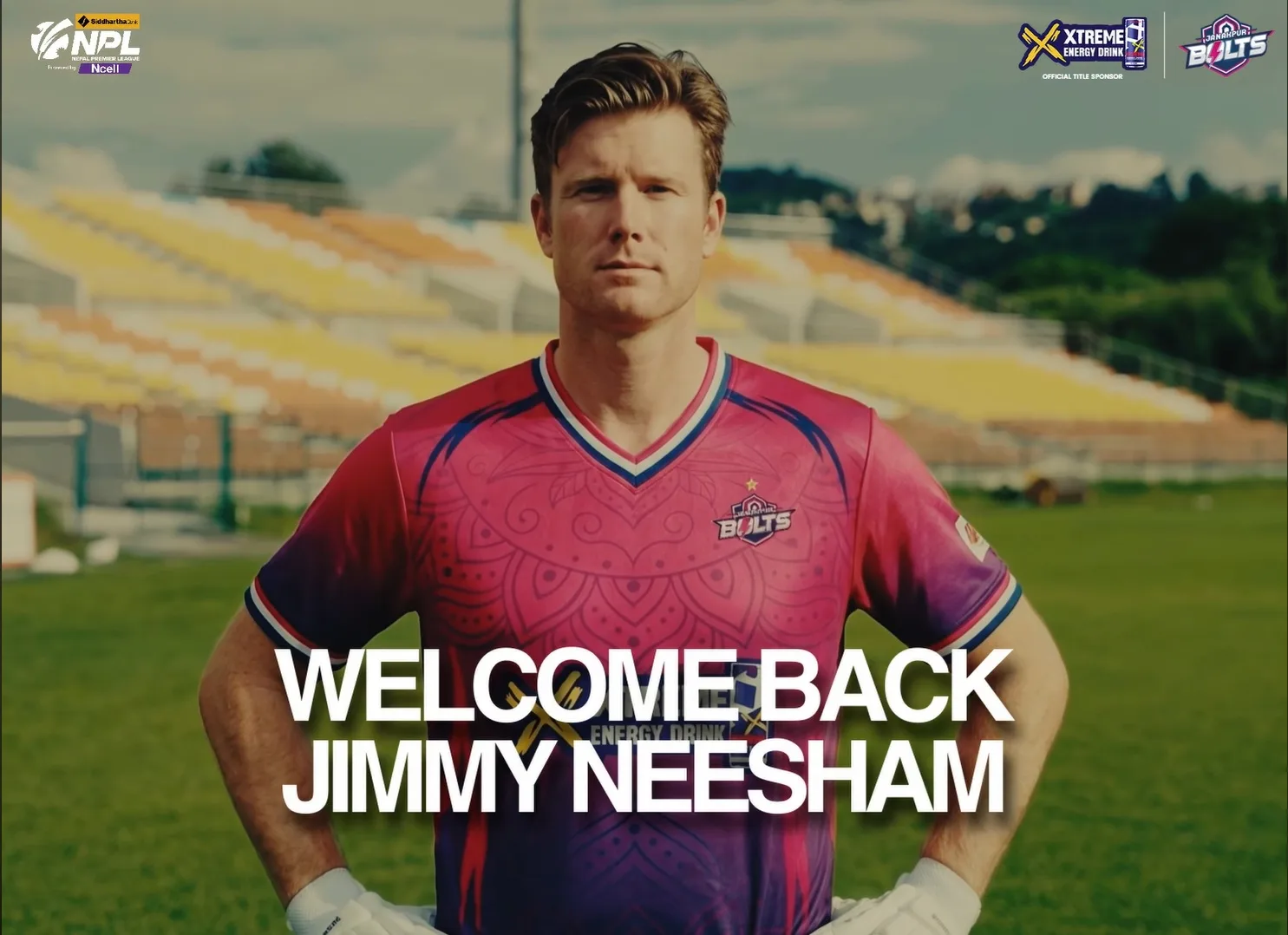 Jimmy Neesham returns to Janakpur Bolts for NPL third season